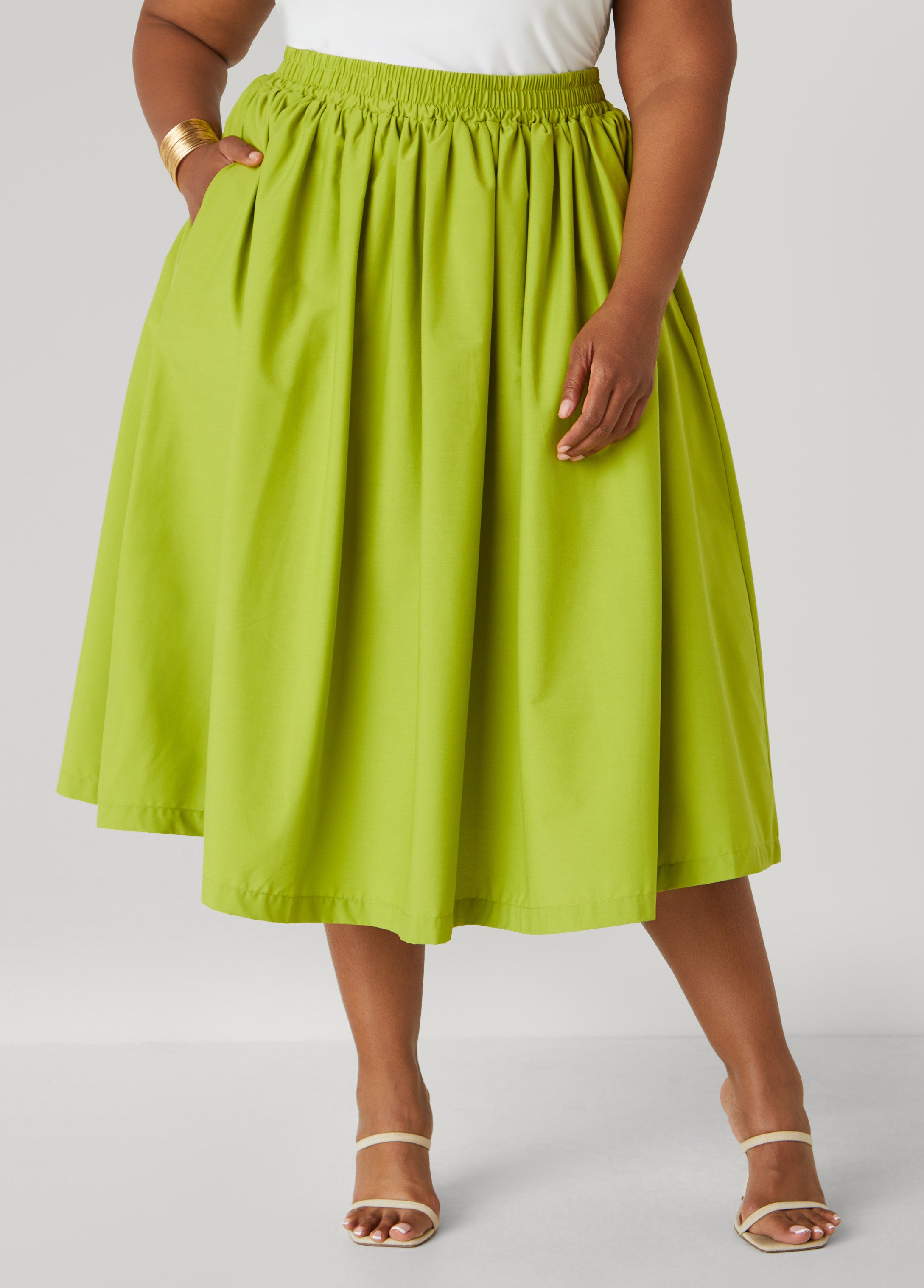 Poplin Maxi Skirt