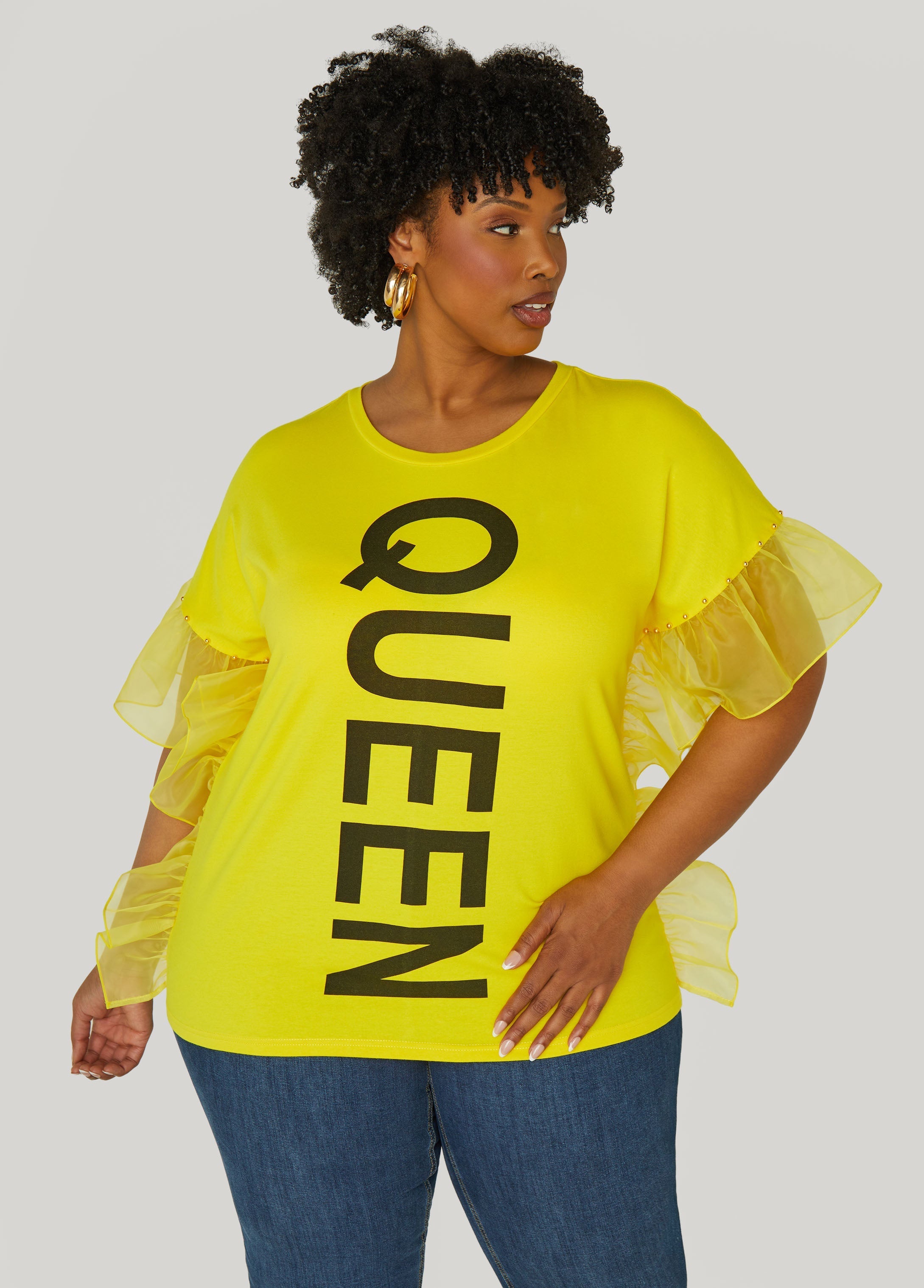 Queen Paneled Graphic Tee
