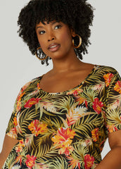Floral Mesh Tee