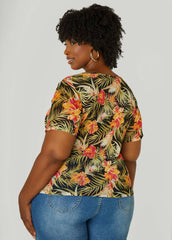 Floral Mesh Tee