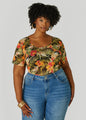 Floral Mesh Tee