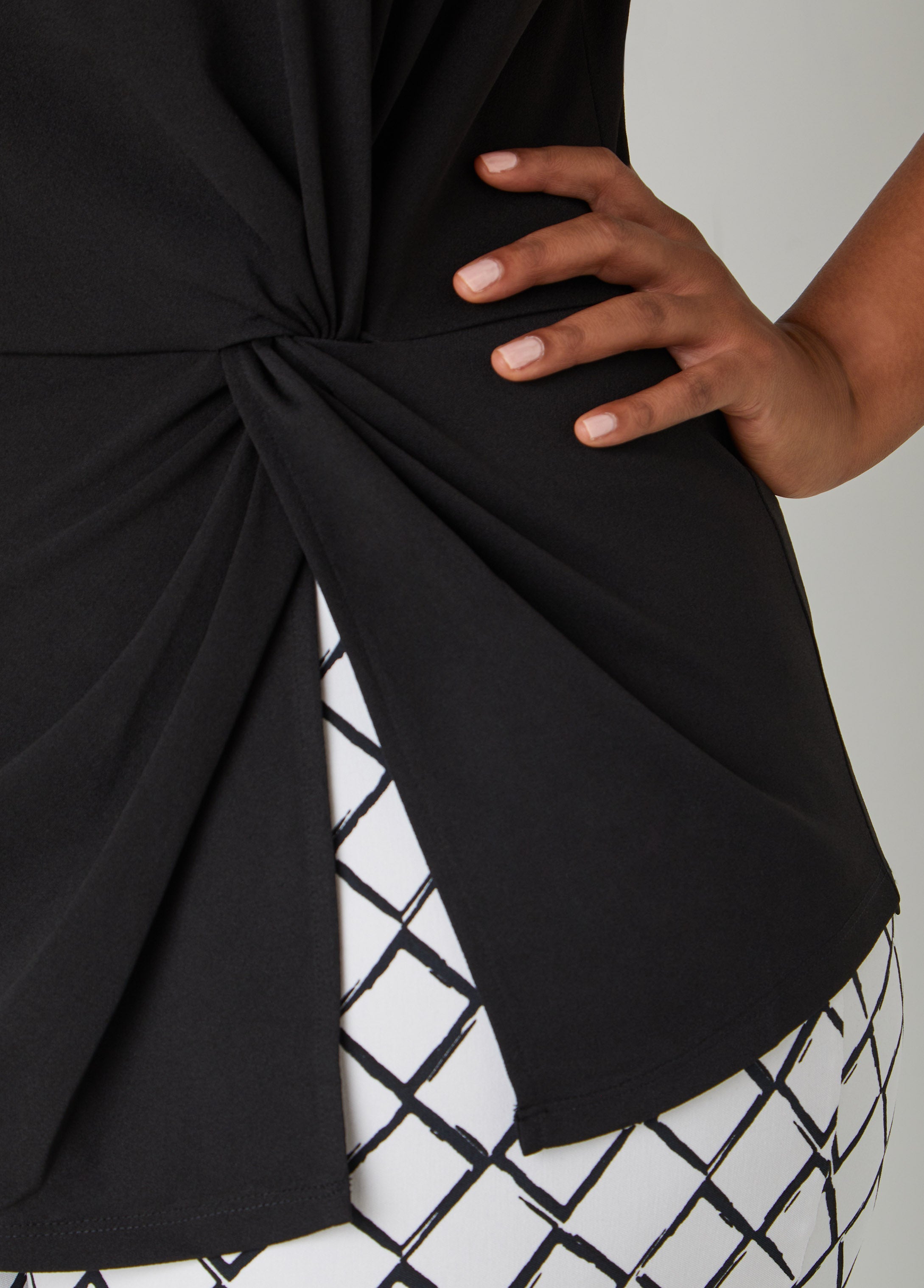 Knotted Split Front Top