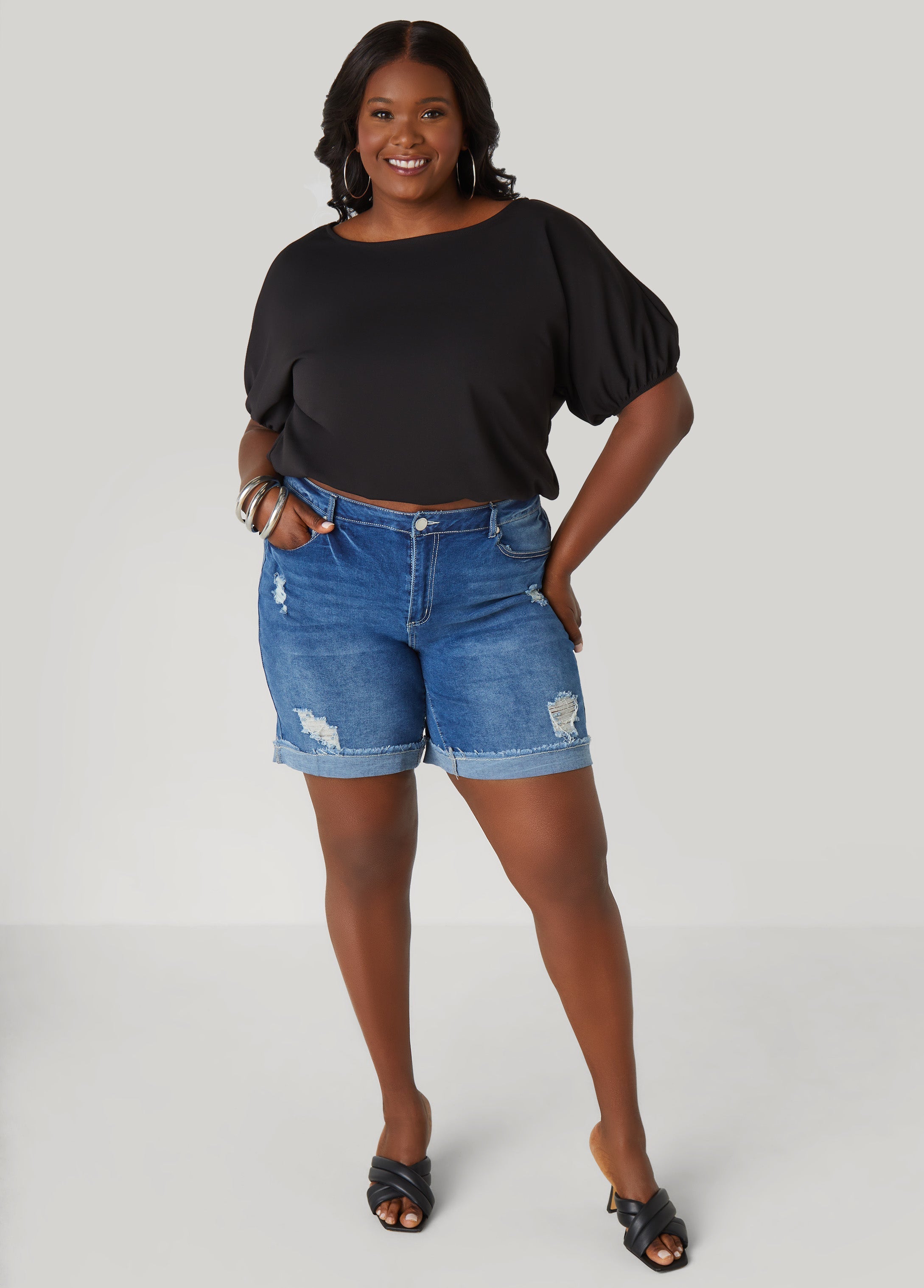 Cropped Bubble Top