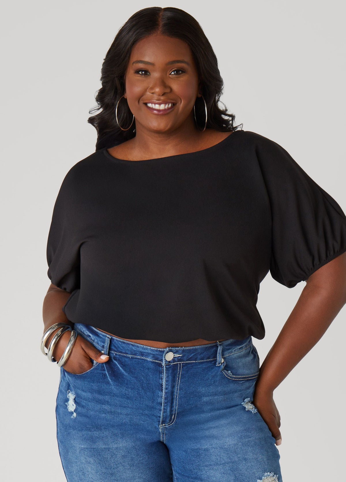 Cropped Bubble Top