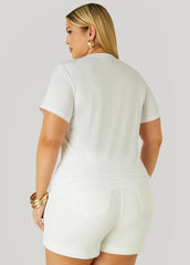 Lips Sequin Applique Tee