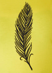 Feather Embroidered Tee