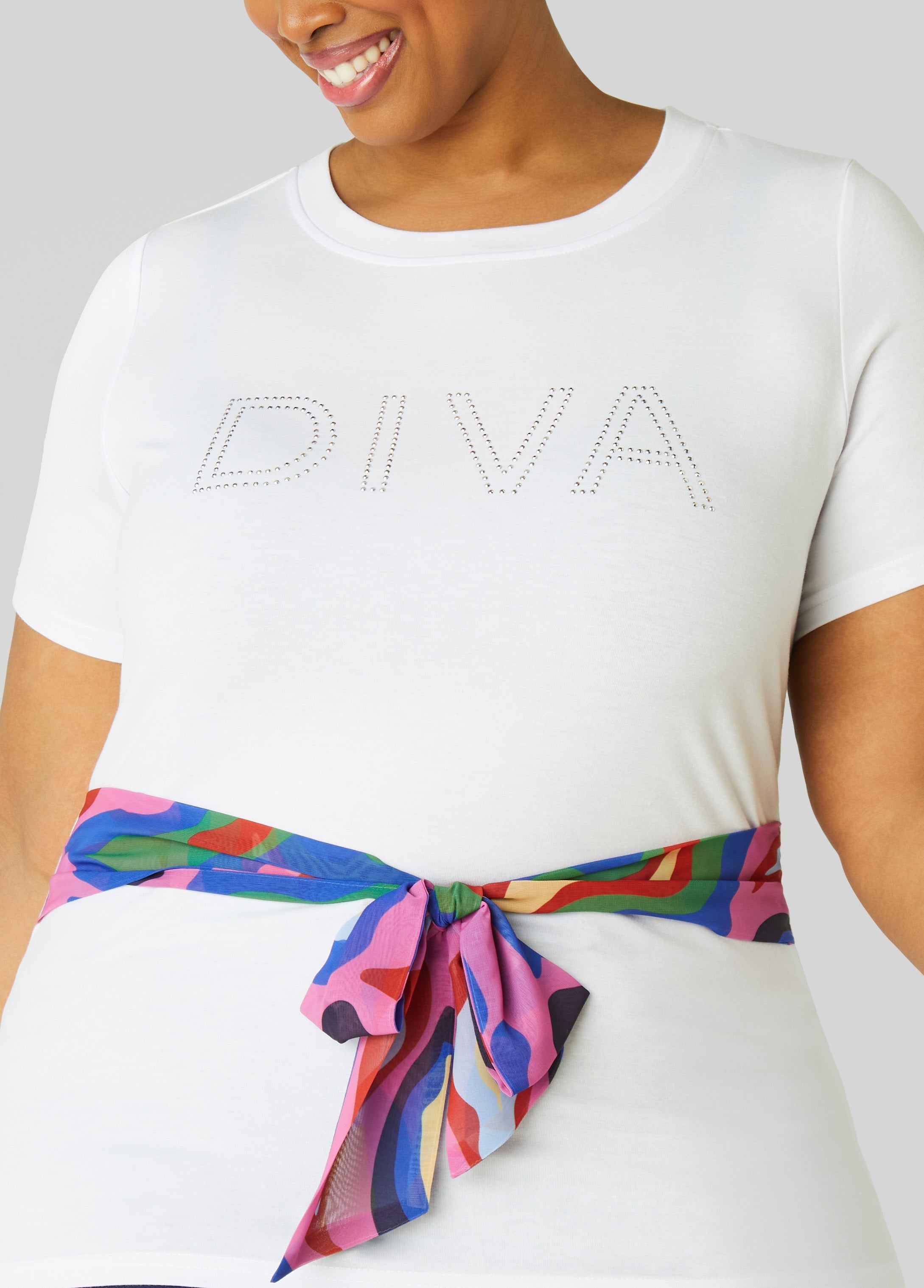 Belted Diva Jersey Tee