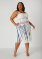 Crochet Knit Fringed Top