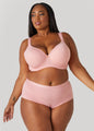 Full Coverage Lace Trim Butterfly Bra