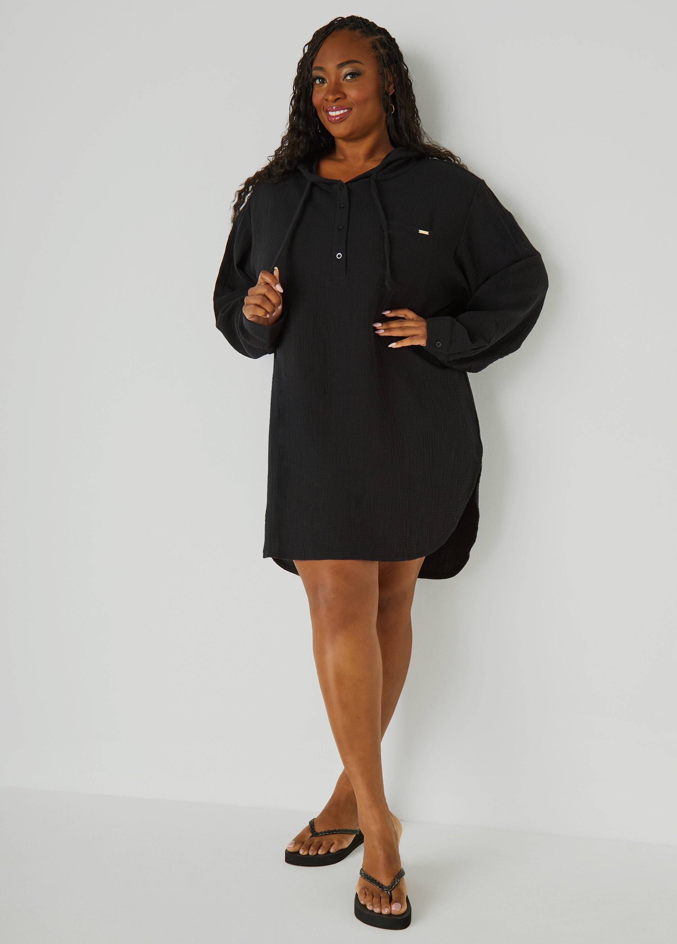 Nicole Miller Textured Cover Up