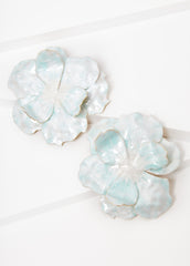 Coated Floral Earrings