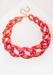 Resin Chain Link Necklace