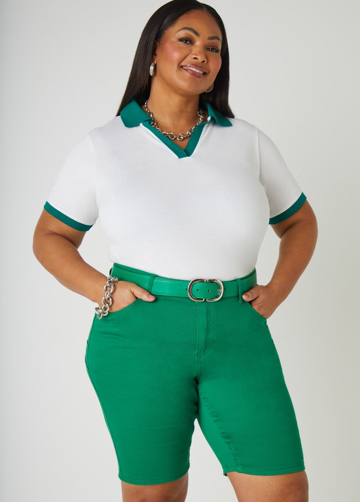 Buckle Detailed Faux Leather Belt