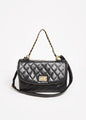 Chain Trimmed Quilted Flap Bag