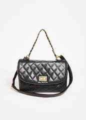 Chain Trimmed Quilted Flap Bag