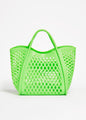 Cutout Rubber Shopping Tote