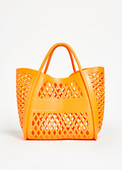 Lattice Cutout Shopping Tote