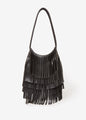 Fringed Faux Leather Bag